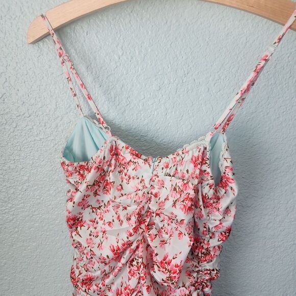 O vianca  rushed sides ties ends floral dress - Picture 9 of 16